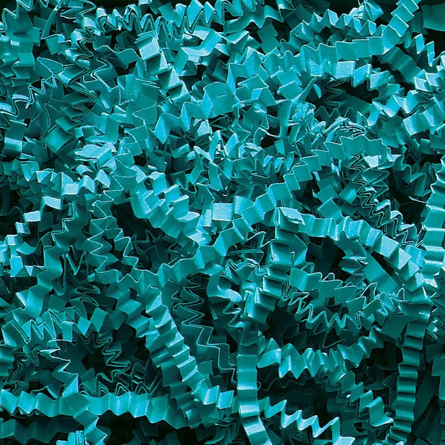 Teal Green - Crinkle Cut Basket Shred - 10 lb Box