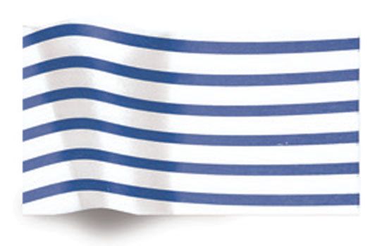 Nautical Blue Stripe - Tissue - Ream - 20 x 30"