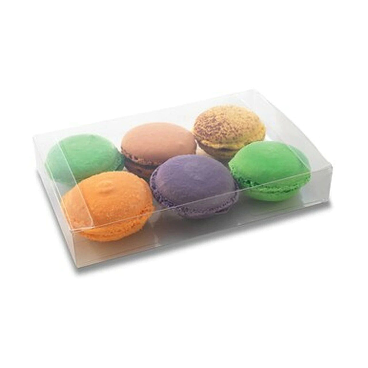 Clear - Clear Truffle Box - (Large 6 Pc.) 6-3/8 x 4-1/4 x 1-5/8"