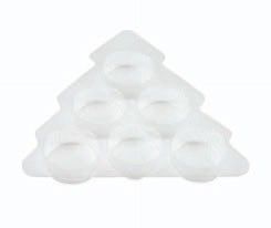 Clear - Clear Tree Candy Tray - 5-3/16 x 5-3/16 x 1/2"