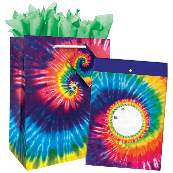 Tie-Dye Gift Bags, Wrapping Paper, & Mailers