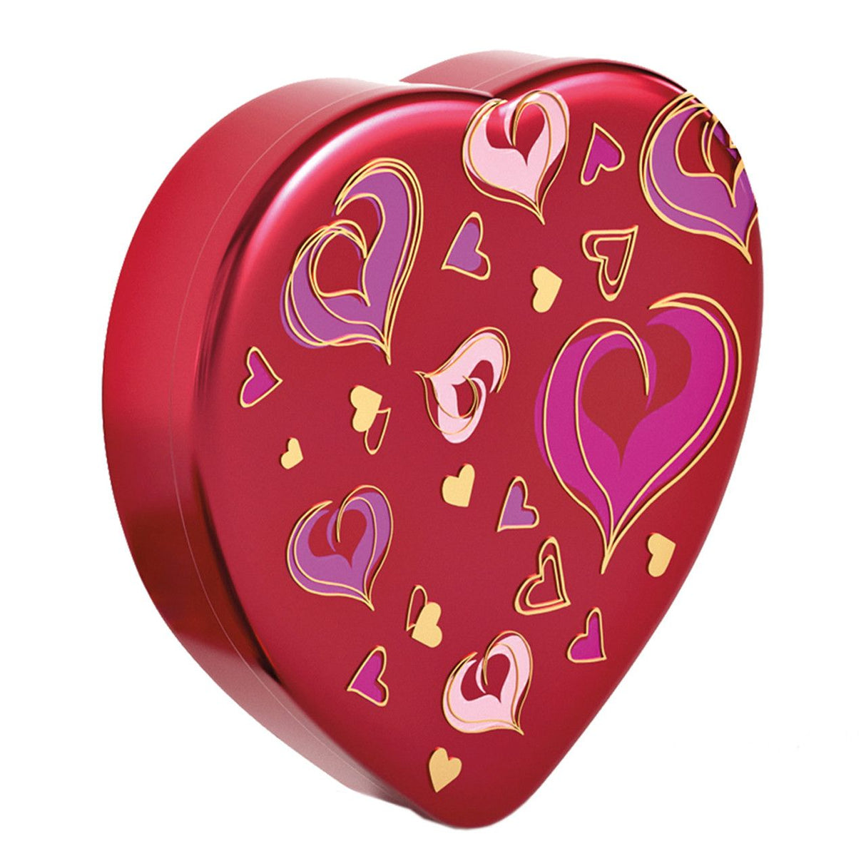 Red Nolita - Heart Tin - (1/2 lb) 6-3/8 x 5-1/2 x 1-1/8"