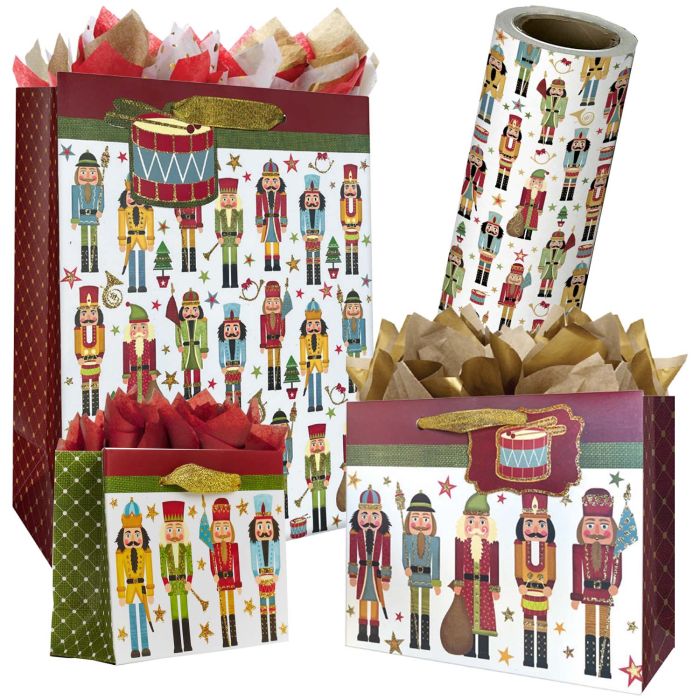 Traditional Nutcracker Gift Bags & Wrapping Paper