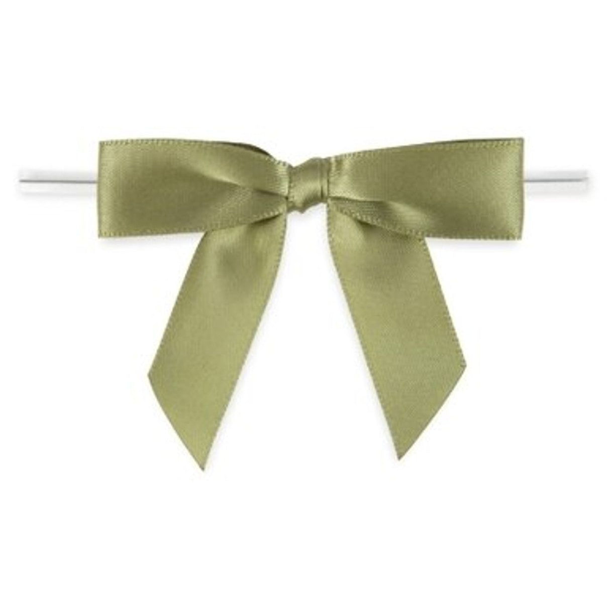Moss - Bow with Twist Tie - 2-3/4" Width Bow - 4" Twist Tie