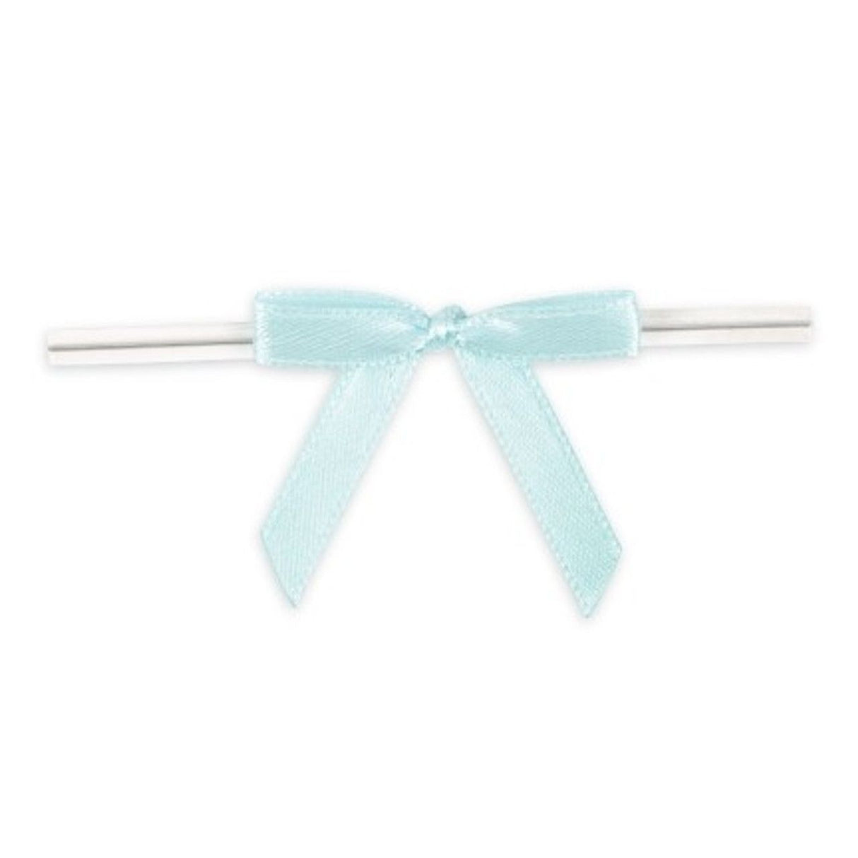 Blue - Bow with Twist Tie - 1-5/8" Width Bow - 3" Twist Tie