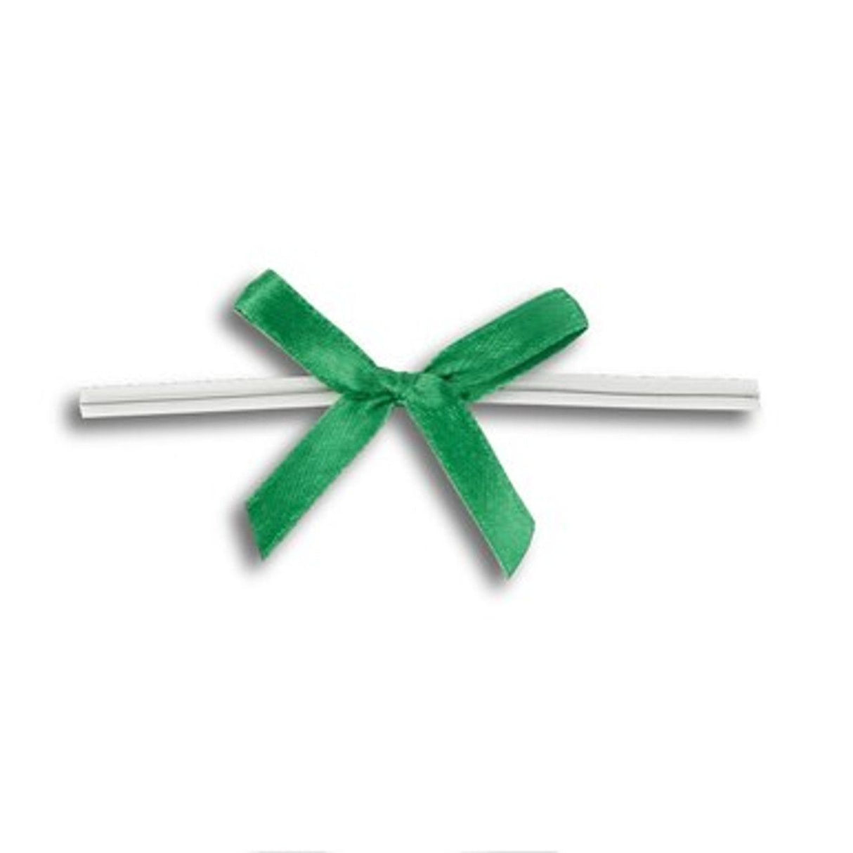 Emerald - Bow with Twist Tie - 1-5/8" Width Bow - 3" Twist Tie