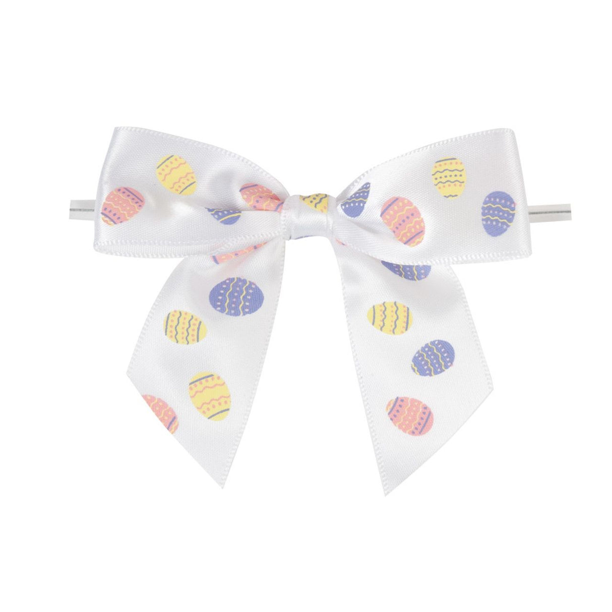 Pastel Easter - Bow with Twist Tie - 3-1/2" Width Bow - 4" Twist Tie