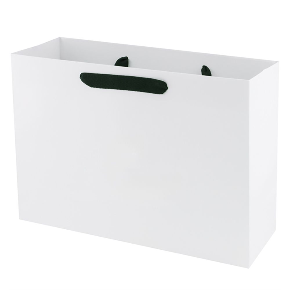 Uptown Black Tie - Twill Ribbon Handle Gift Bag - 16 x 6 x 12"