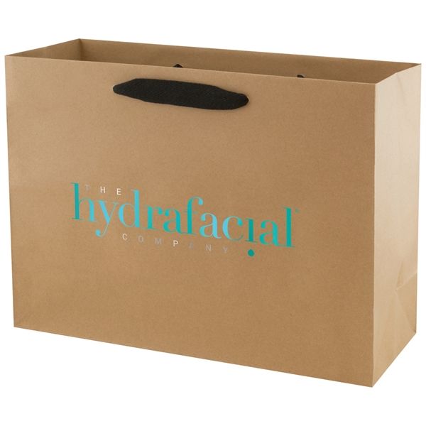 Uptown Chelsea Kraft - Twill Ribbon Handle Gift Bag - 13 x 5 x 10"