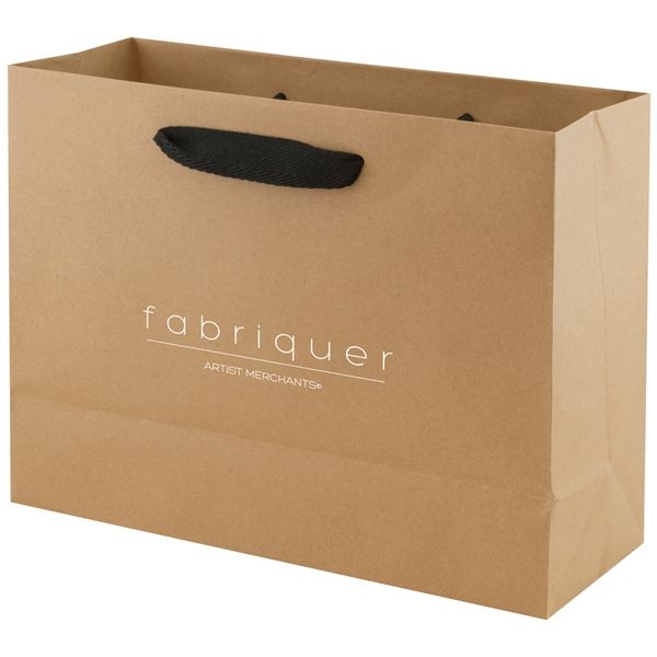 Uptown Chelsea Kraft - Twill Ribbon Handle Gift Bag - 16 x 6 x 12"