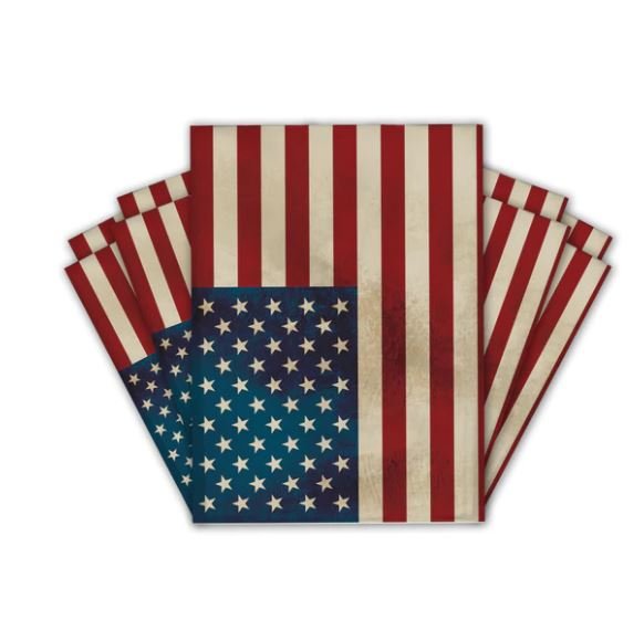 USA American Flag Patriotic Poly Mailers Size 10x13