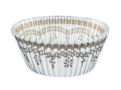 White/Gold Design - Baking Cup - 2" (Dia) x 1-1/4" (H)