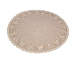 White/Gold Design - Round Cake Doilie - 8-1/8" Round