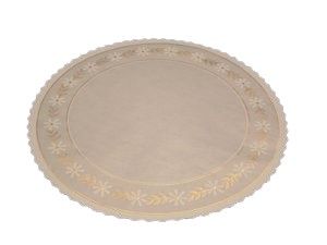 Brown/Gold Design - Round Cake Doilie - 9-3/8" Round