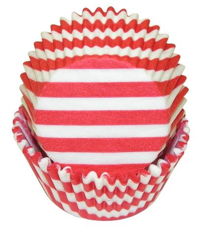 Red Stripe - Baking Cup - 2" (Dia) x 1-1/4" (H)
