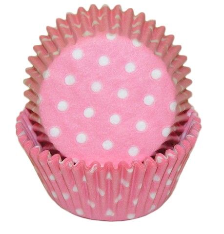Polka Dot Light Pink - Baking Cup - 2" (Dia) x 1-1/4" (H)