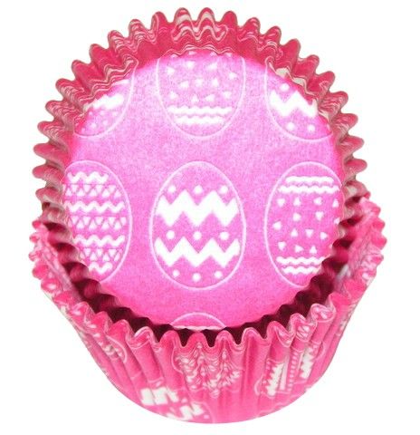Easter Egg Hot Pink - Baking Cup - 2" (Dia) x 1-1/4" (H)