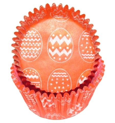 Easter Egg Orange - Baking Cup - 2" (Dia) x 1-1/4" (H)