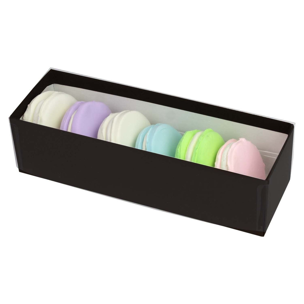 Black Onyx - Macaron Box - 8-1/8 x 2-5/8 x 2-3/16"