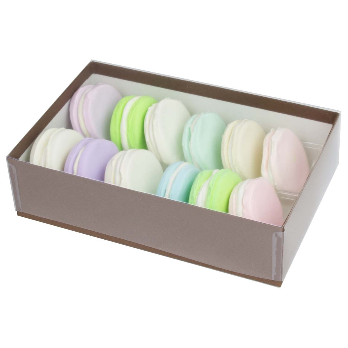 Cocoa - Macaron Box - 8-1/8 x 5-1/4 x 2-3/16"