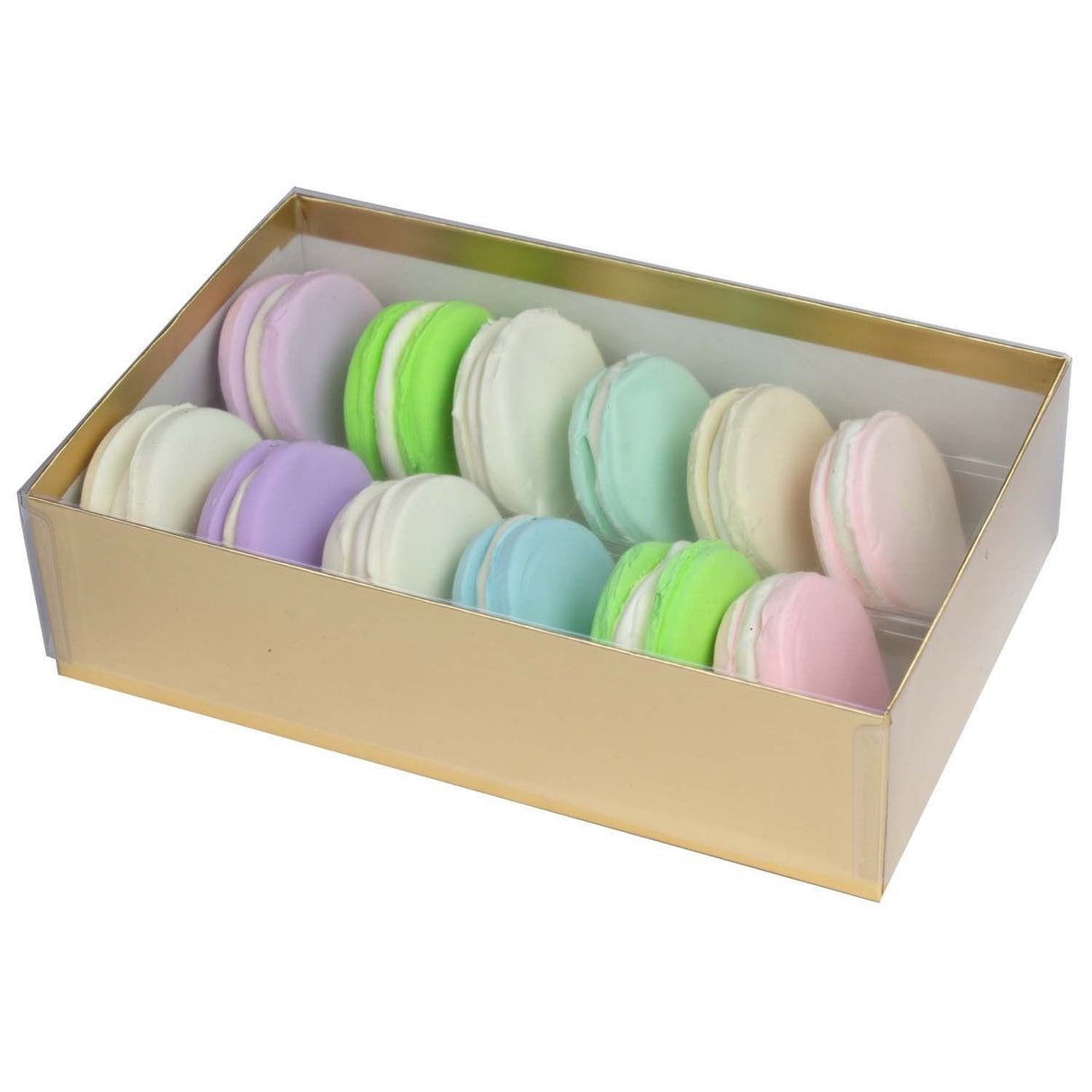 Gold - Macaron Box - 8-1/8 x 5-1/4 x 2-3/16"