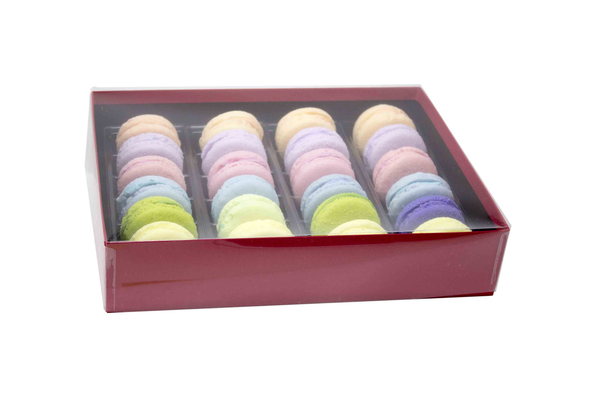 Red - Macaron Box - 10-1/2 x 8-1/8 x 2-3/16"