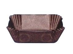 Domino Brown/Gold - Baking Cup - 2 x 2 x 3/4"