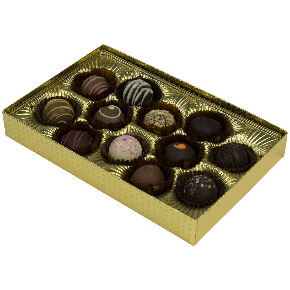 Gold Diamond - Clear Lid - Rigid Candy Box - Lid & Base - (1/2 lb) 8-1/8 x 5-1/4 x 1-1/8"