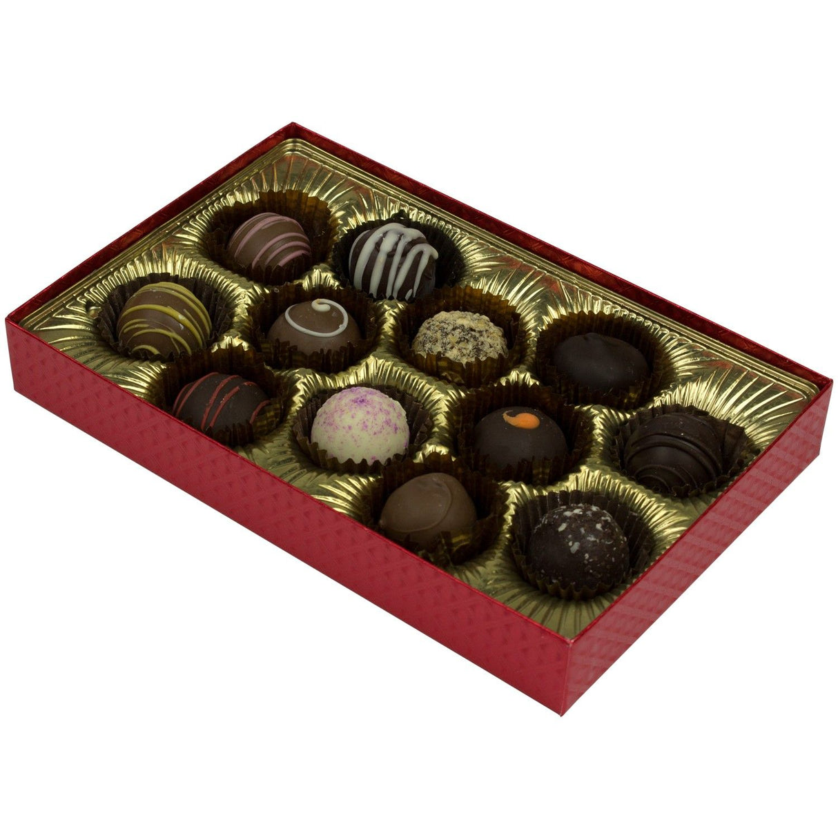 Red Diamond - Clear Lid - Rigid Candy Box - Lid & Base - (1/2 lb) 8-1/8 x 5-1/4 x 1-1/8"