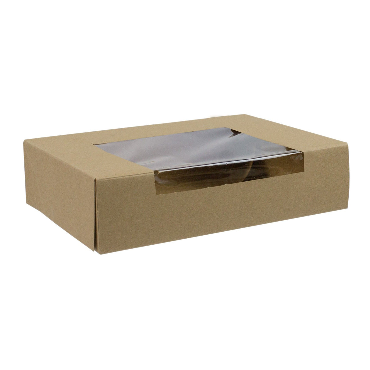 Kraft - View It Window Bakery Box - 8 x 6 x 2"