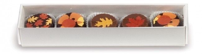 White/Clear Lid - Long Candy Box - (5 Pc.) 6-7/8 x 1-1/4 x 1-1/8"
