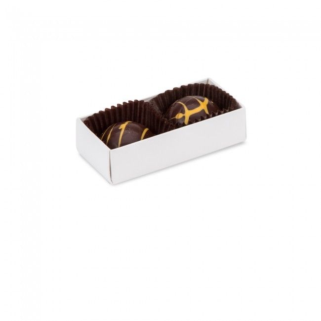 White/Clear Lid - Long Artisan Candy Box - (2 Pc.) 2-3/4 x 1-1/4 x 3/4"