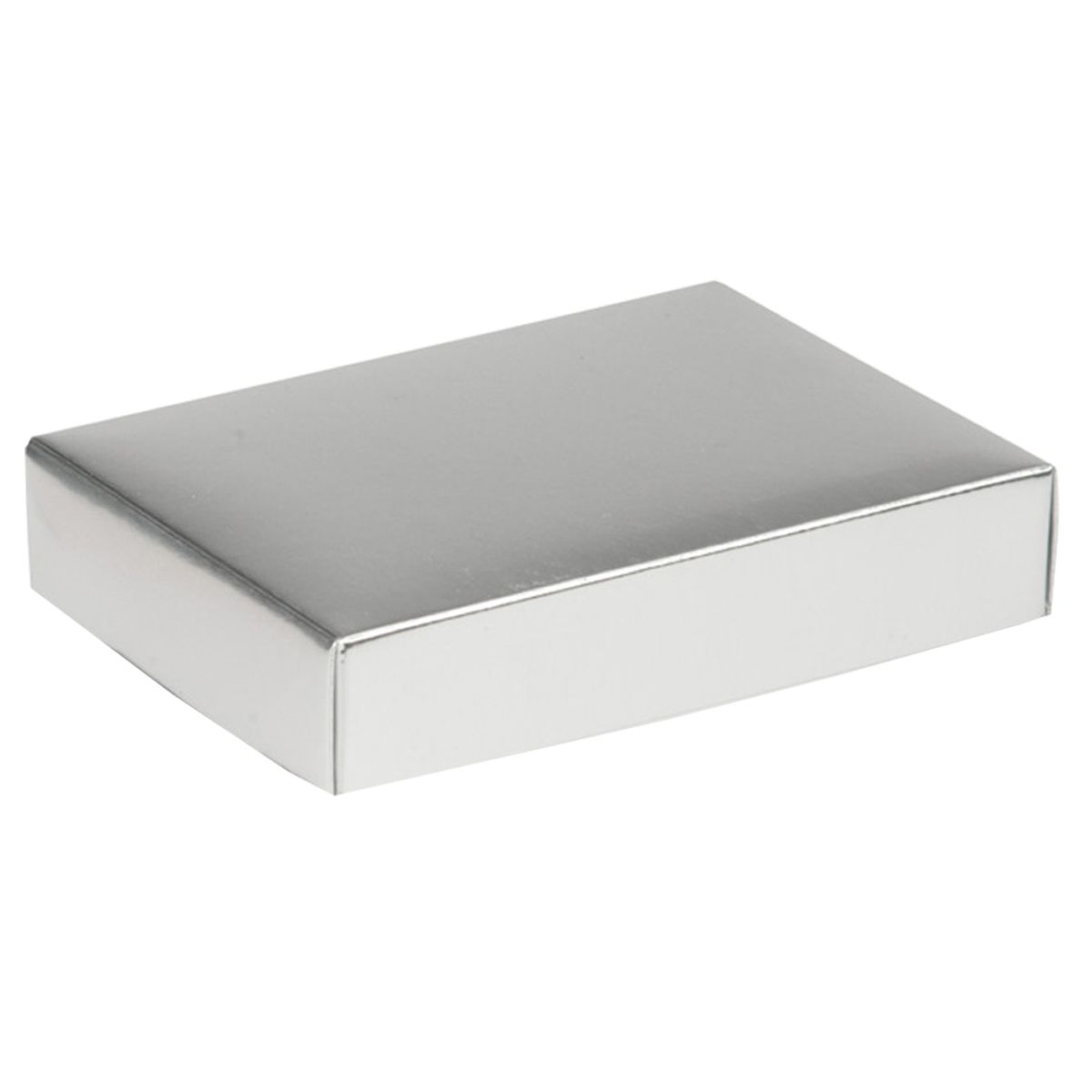 Silver - Candy Box Lid - Lid - 6-3/8 x 4-3/4 x 1"