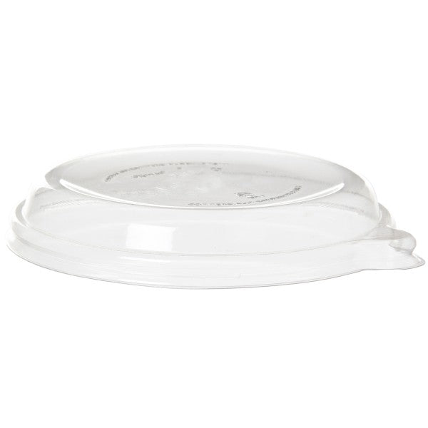 Vegware Gourmet PLA Flat Lid for 12-16 oz Molded Fiber Coupe Bowls Clear Compostable (QTY 400), SKU VW-BL16LID