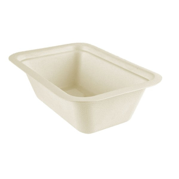 Vegware Nourish Gourmet 22 oz Rectangle Molded Fiber Food Tray V3 Compostable (QTY 600), SKU VW-GB22V3NFA