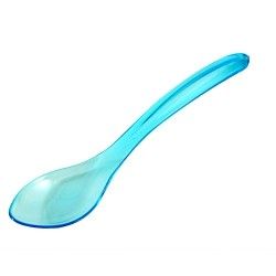 Blue - Semi Transparent Wave Spoon - 5.75 (Handle) x 1.25" (W)
