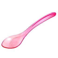 Pink - Semi Transparent Wave Spoon - 5.75 (Handle) x 1.25" (W)