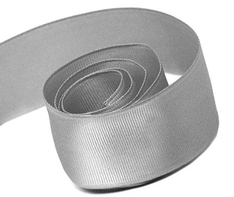 Silver - Grosgrain (Wired Edge) Ribbon - 1-1/2" x 50 Yards