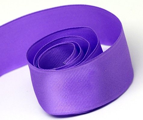 Purple - Grosgrain (Wired Edge) Ribbon - 1-1/2" x 50 Yards