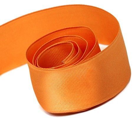 Torrid Orange - Grosgrain (Wired Edge) Ribbon - 1-1/2" x 50 Yards