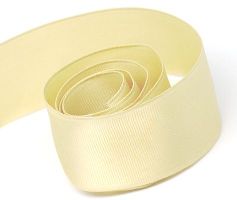 Ivory - Grosgrain (Wired Edge) Ribbon - 1-1/2" x 50 Yards