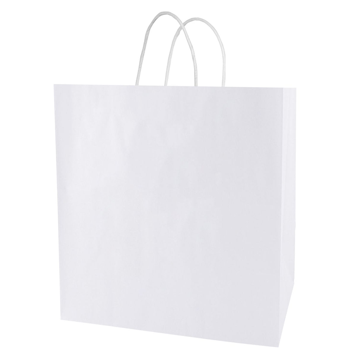 White - Smooth Top Egde Shopping Bag - 16 x 7 x 19"