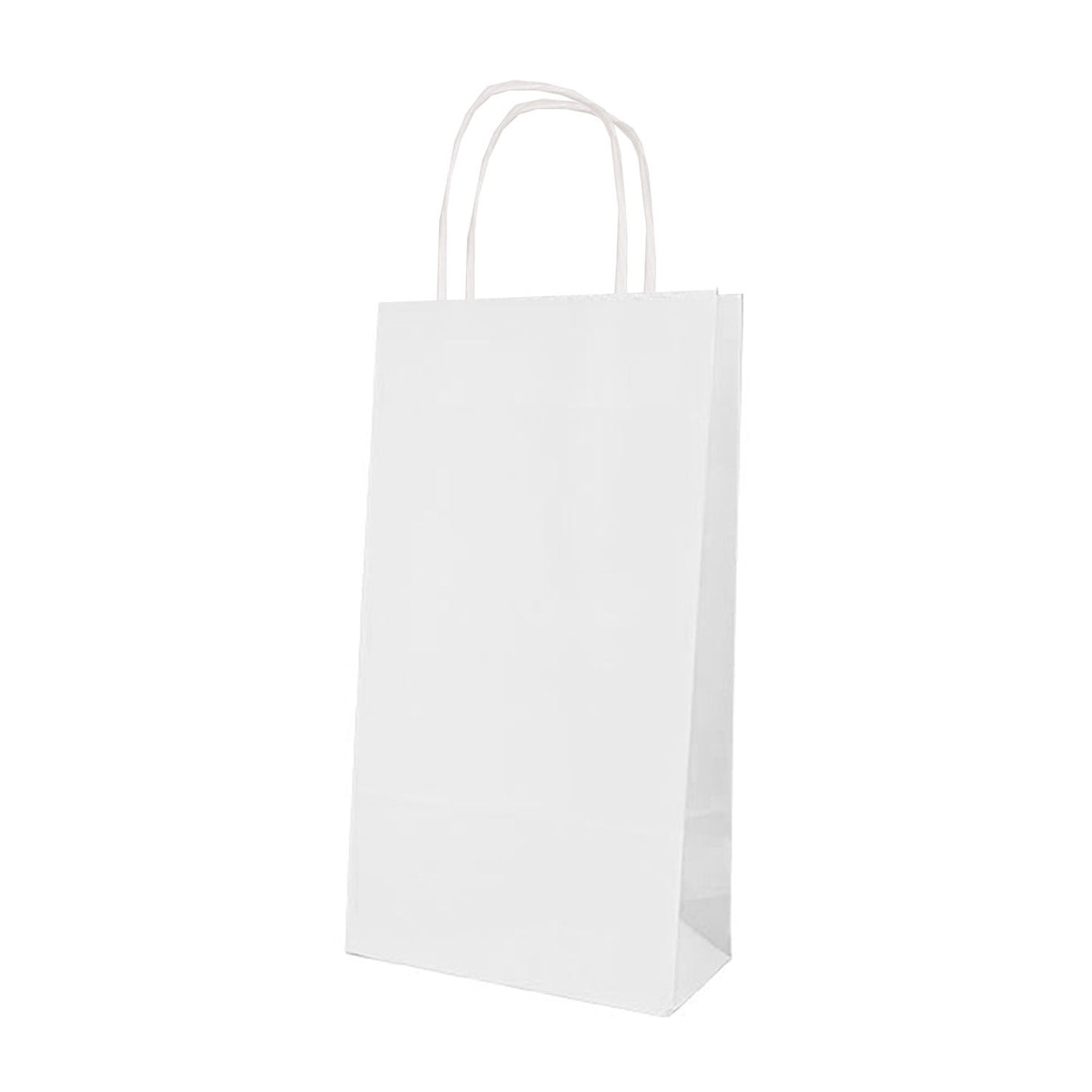 White Kraft - Double Bottle Wine Bag - 6-1/2 x 3-1/2 x 13" (Double Bottle)
