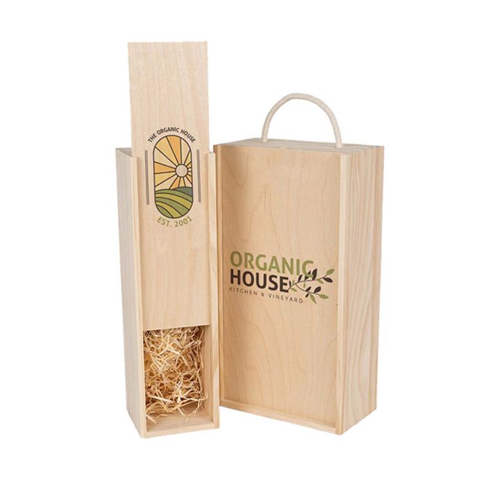 Pine Wood Wooden Wine Box