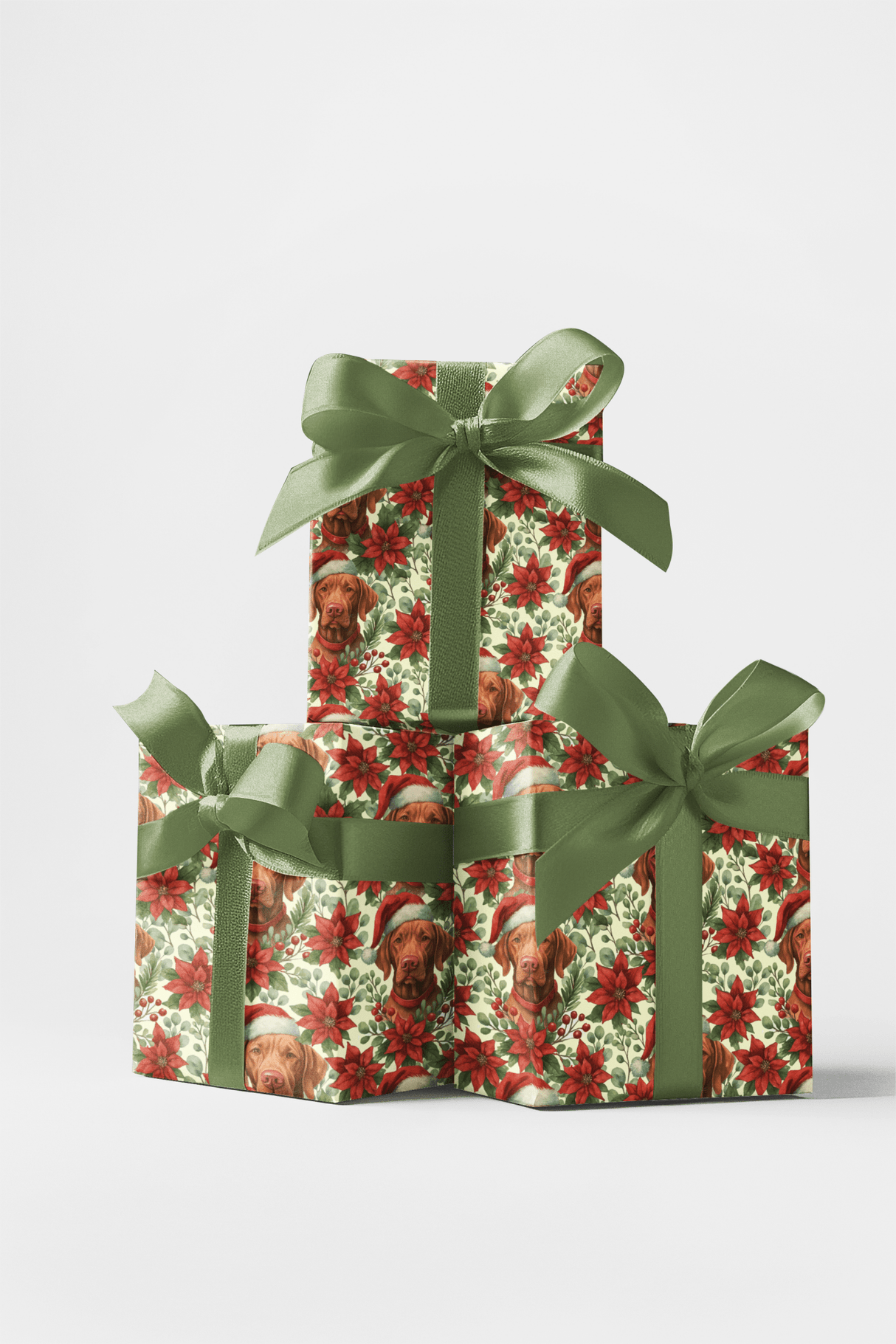 Rust Red and Ribboned Joy Wrapping Paper
