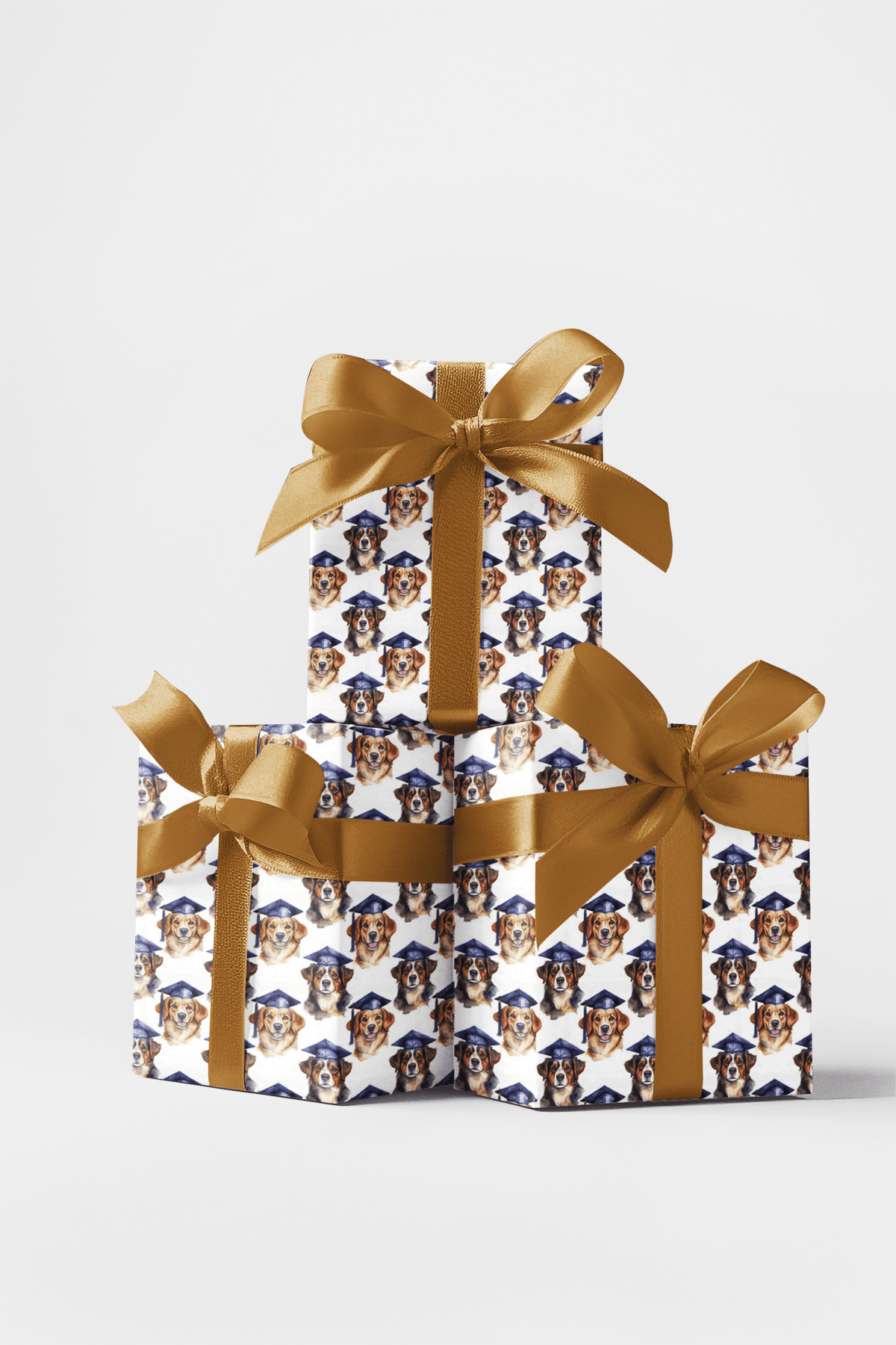 Paws & Tassels - Dogs in Graduation Caps Wrapping Paper