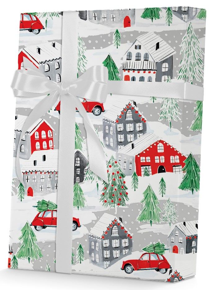 Christmas Town - Gift Wrap - Ream Gift Wrap Roll (30" x 833 ft.)