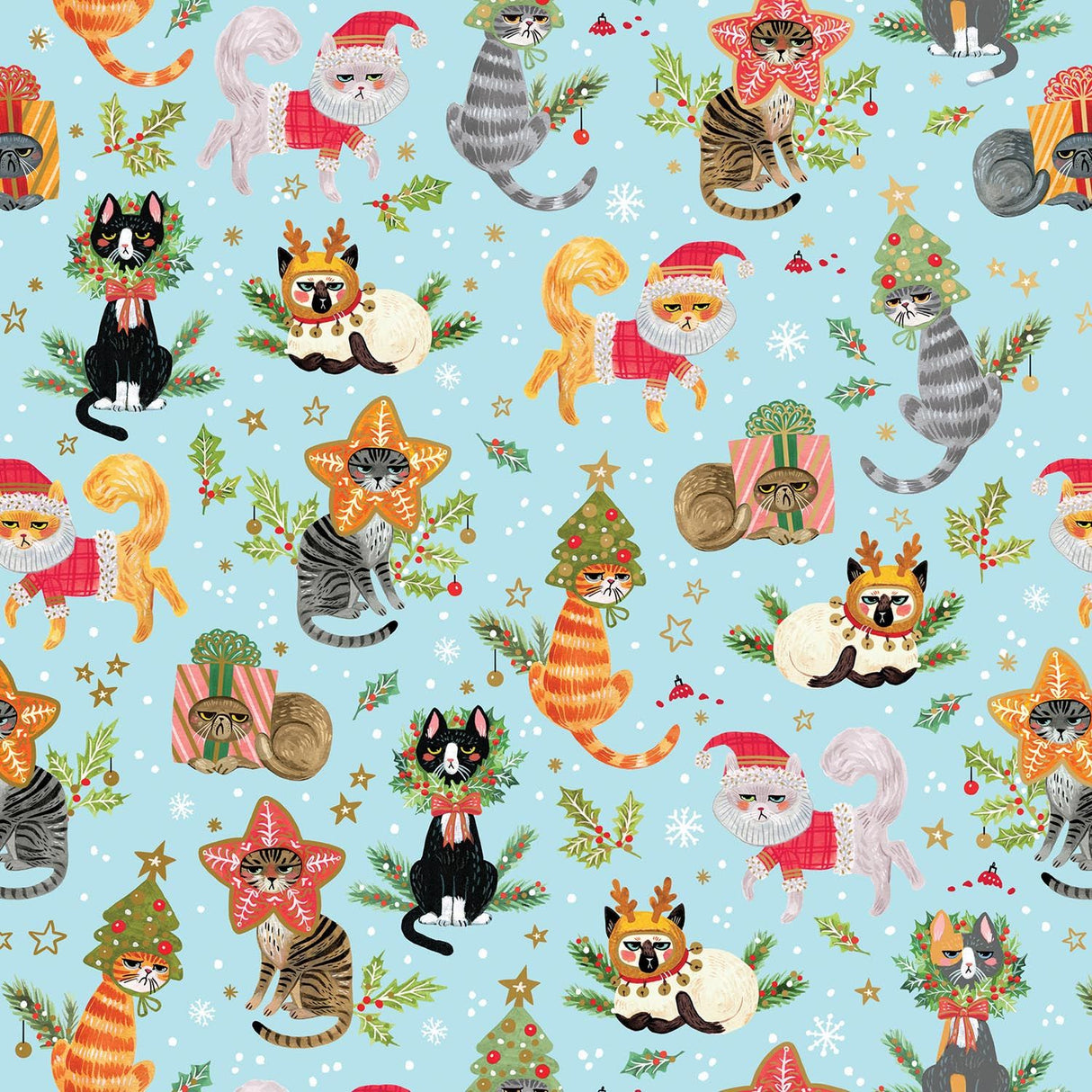 Naughty Cats - Gift Wrap - Jumbo Roll (30" x 10 ft.)
