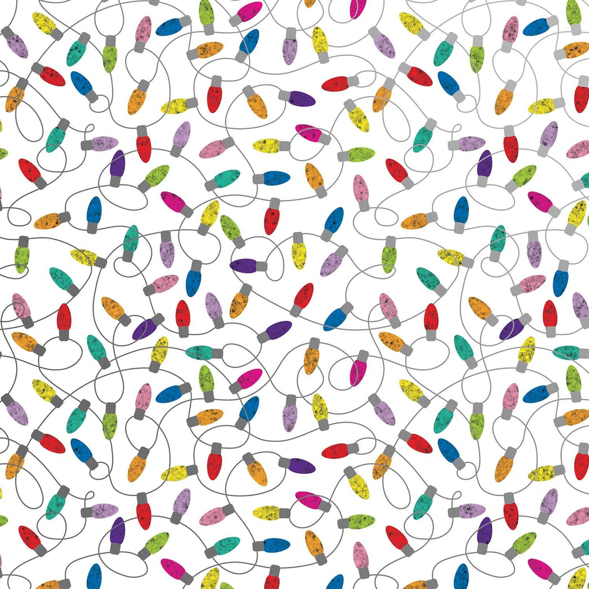 Christmas Lights White - Gift Wrap - Jumbo Roll (30" x 10 ft.)