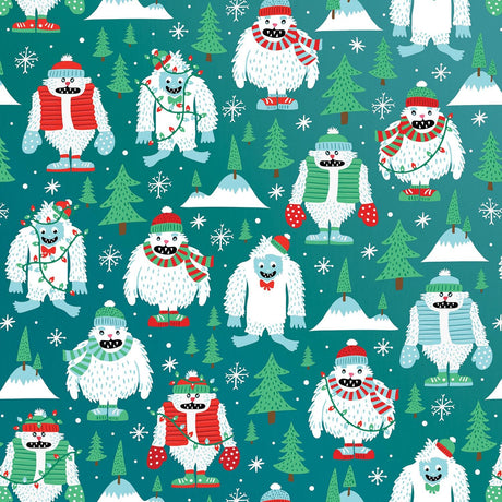 Yeti for the Holidays - Gift Wrap - Jumbo Roll (30" x 10 ft.)